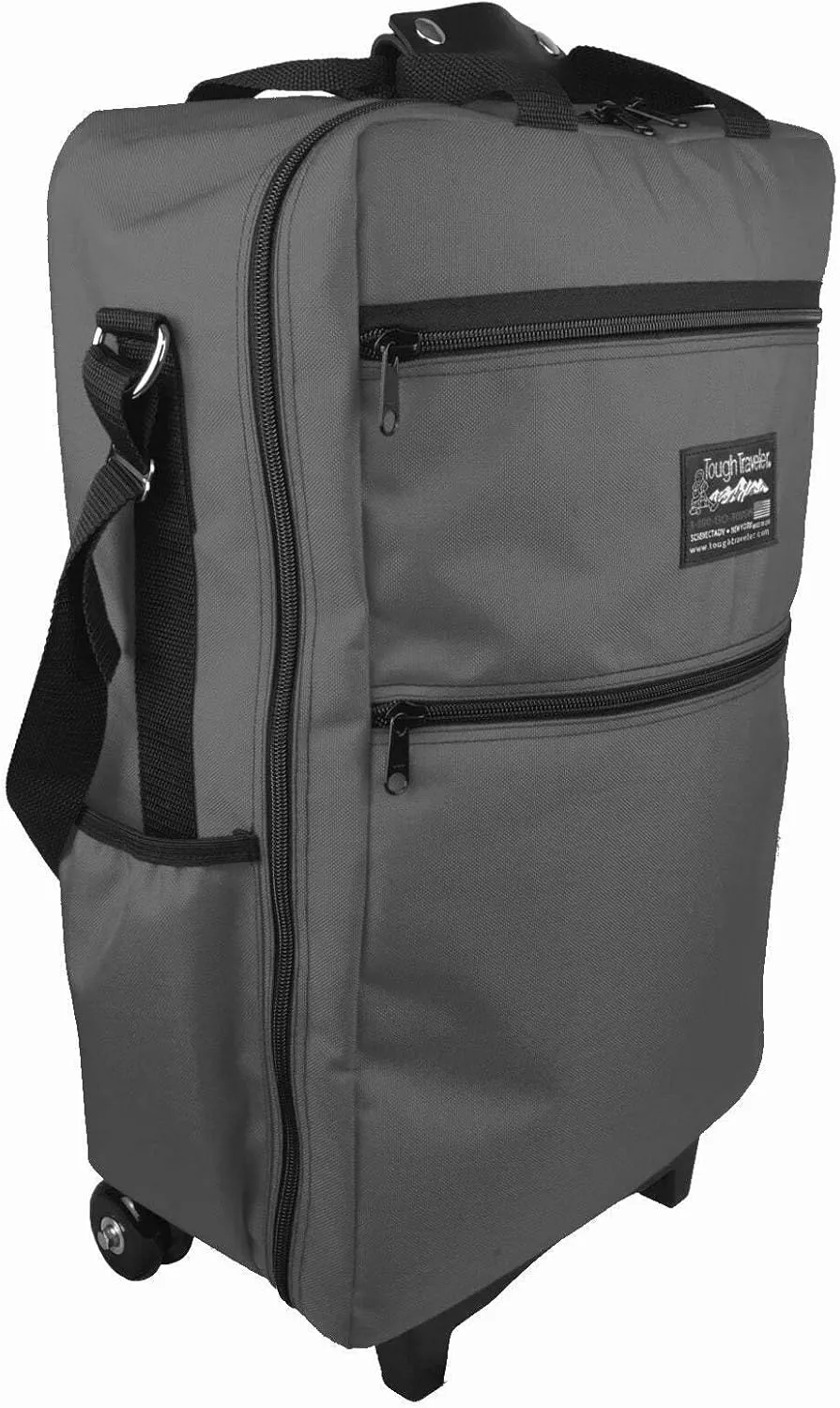 | Made in USA | CLIPPER Wheeled Carry-On Silver Diamond XL