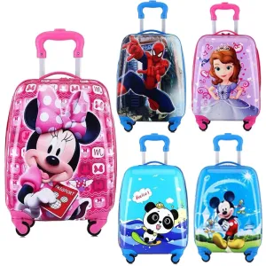 18 inch Kids Cartoon rolling luggage children
