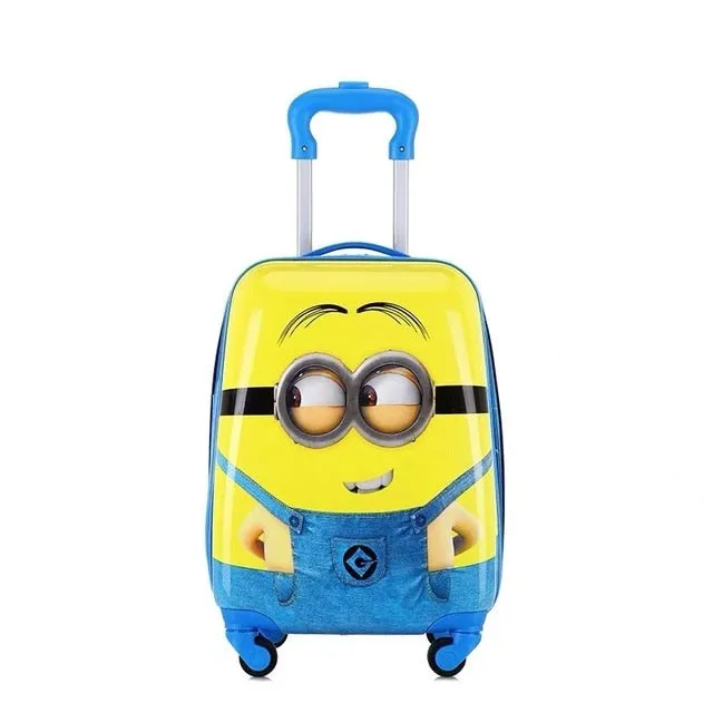 18 inch Kids Cartoon rolling luggage children