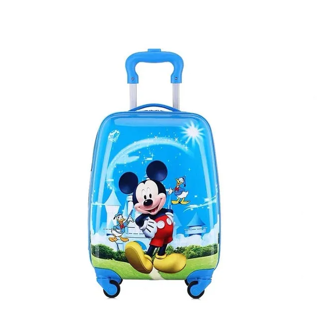 18 inch Kids Cartoon rolling luggage children