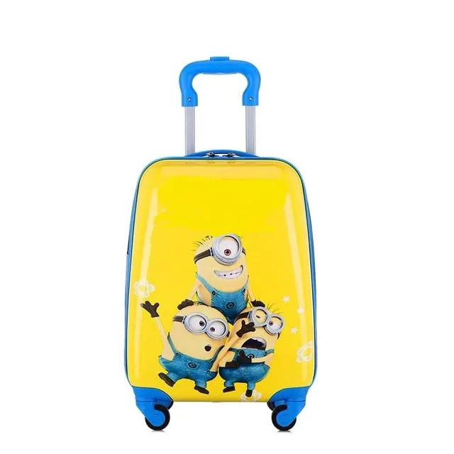 18 inch Kids Cartoon rolling luggage children