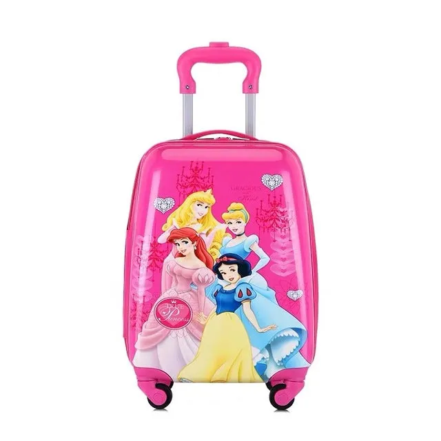 18 inch Kids Cartoon rolling luggage children