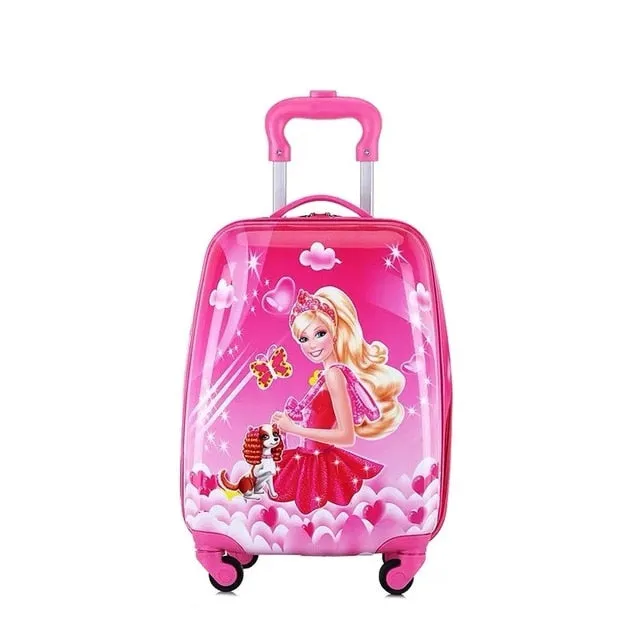 18 inch Kids Cartoon rolling luggage children