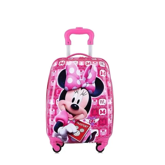 18 inch Kids Cartoon rolling luggage children