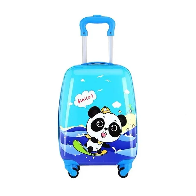 18 inch Kids Cartoon rolling luggage children