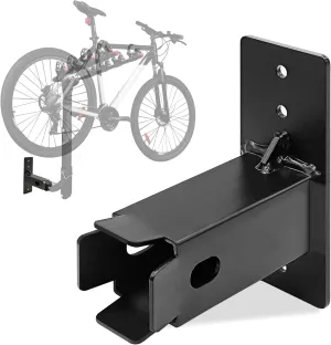 2 inch Hitch Bike Rack Wall Mount, 2“ Bicycle Cargo Rack Hanging Garage Organizer, Heavy Duty Trailer Hitch Receiver Storage, Secure & Sturdy, Easy to Load up to 200Lbs