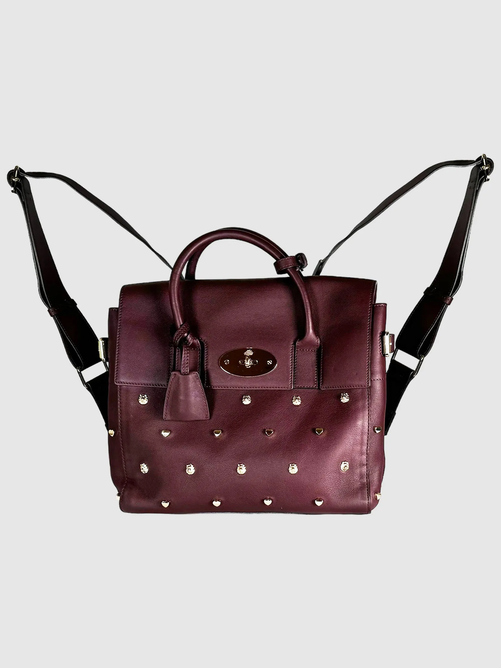 2015 Leather Studded Satchel Wallet Set