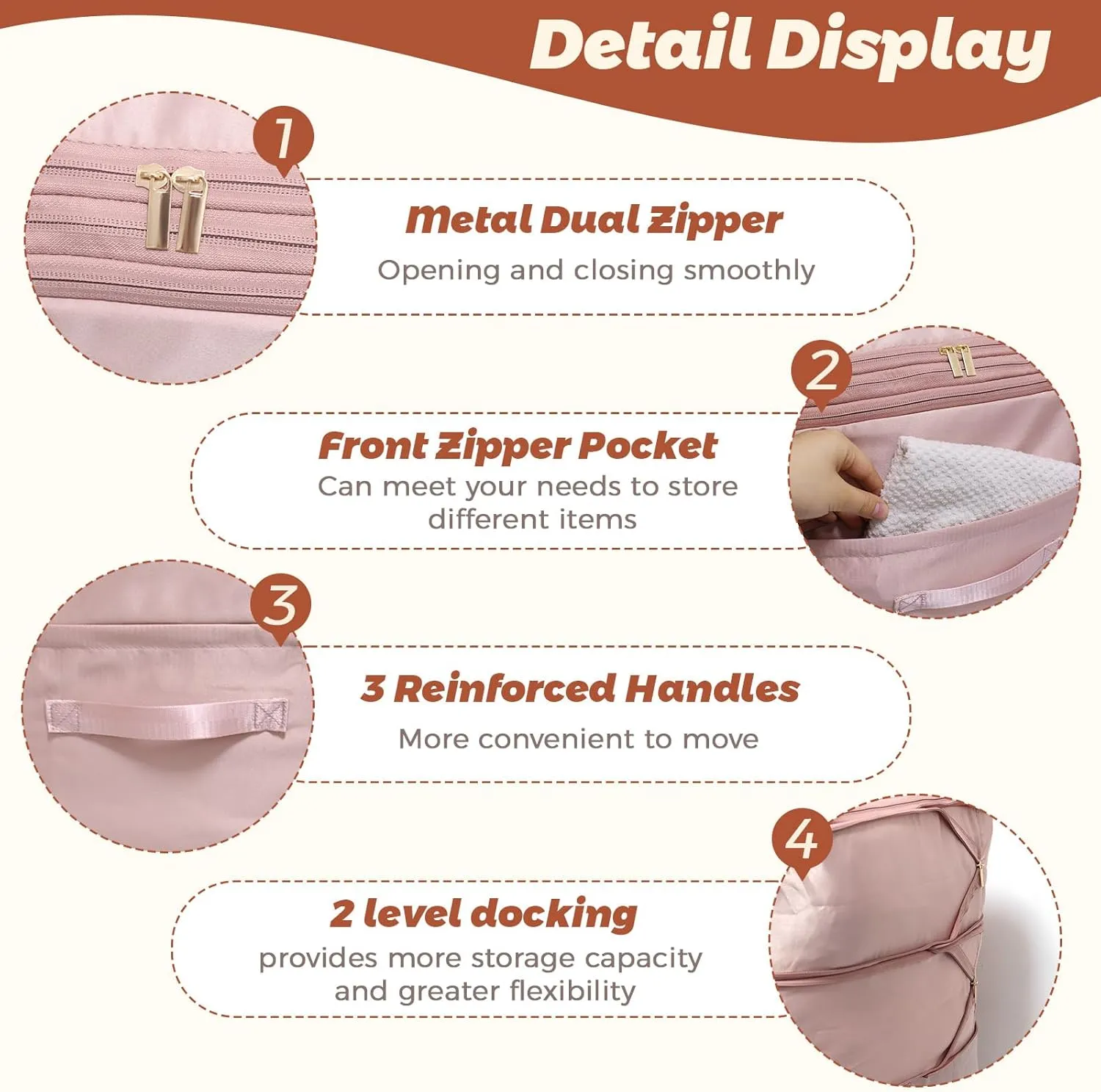 2025 Ultra Space Saving Self Compression Organizers, 2 Pack Double Zipper Compression Packing Cubes for Bedding, Comforter Storage Bag for Blankets Duvet Quilts Pillows Queen King (Beige, X-Large)