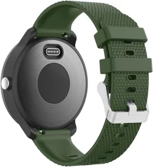 20Mm Silicone Rubber Watch Strap Watchband for Hr Smart Watch Band (Army Green A)