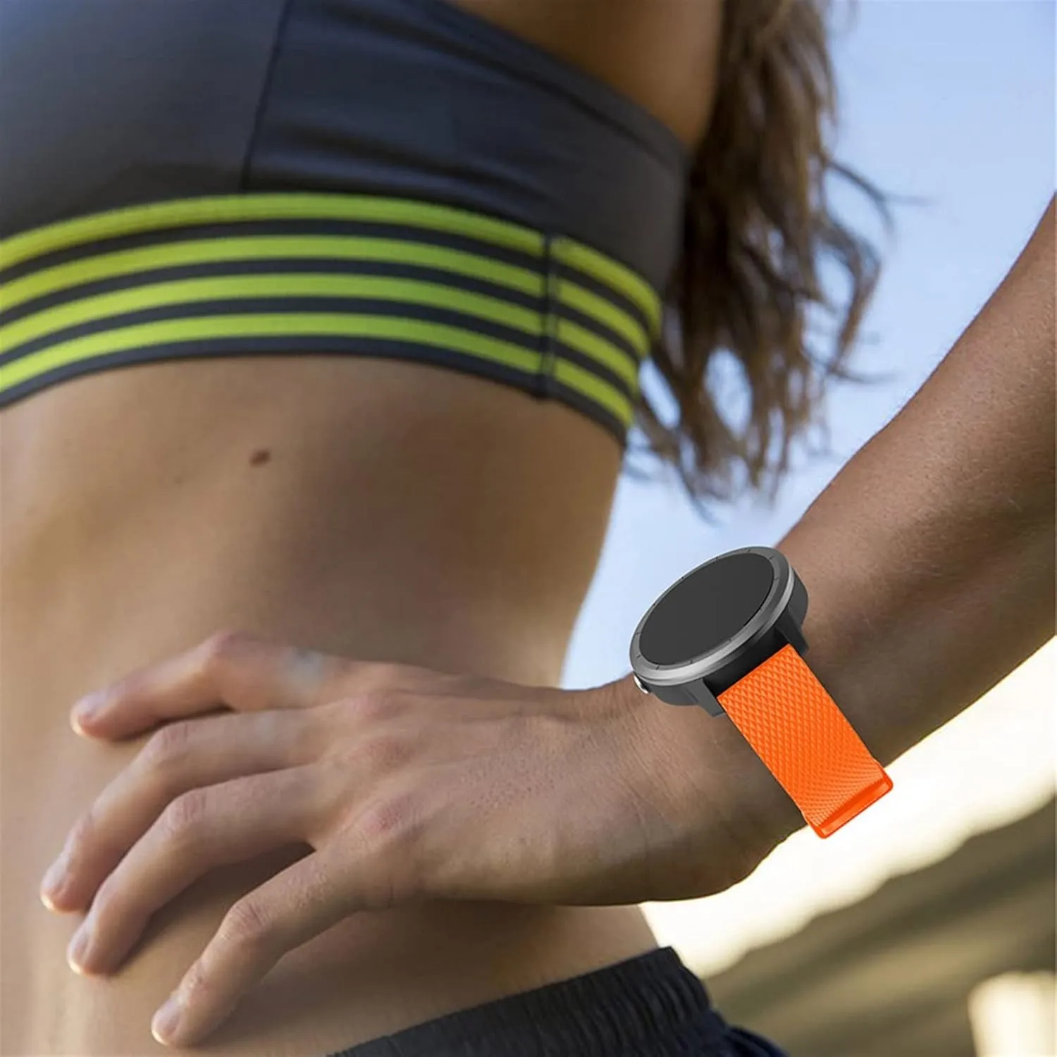20Mm Silicone Rubber Watch Strap Watchband for Hr Smart Watch Band (Kricka A)