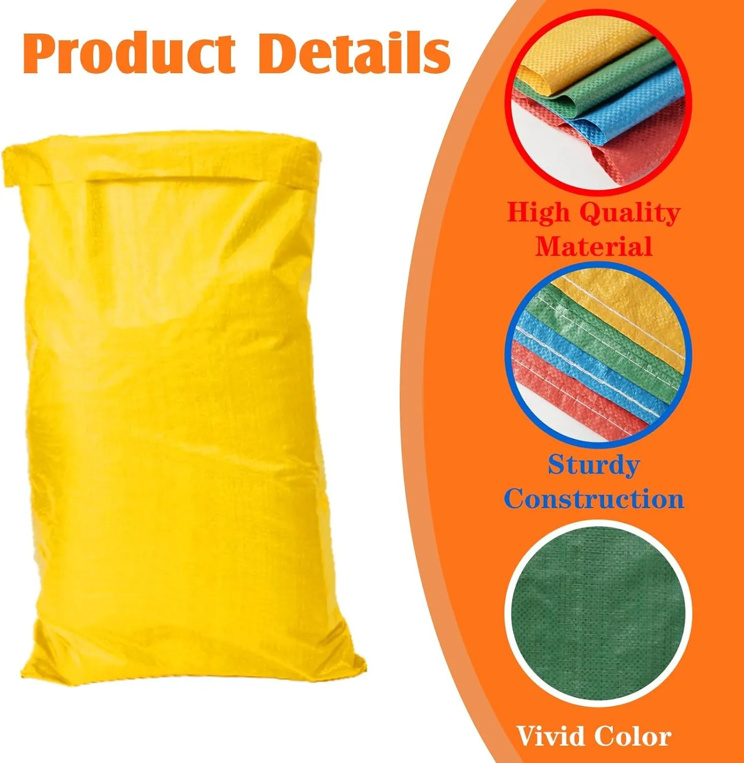 20Pcs Potato Sack Race Bags Large Size Game Race Bag for Carnival Easter Christmas School Outside Lawn Sports Games, Birthday Parties, Outdoor Family Gatherings, Barbecues