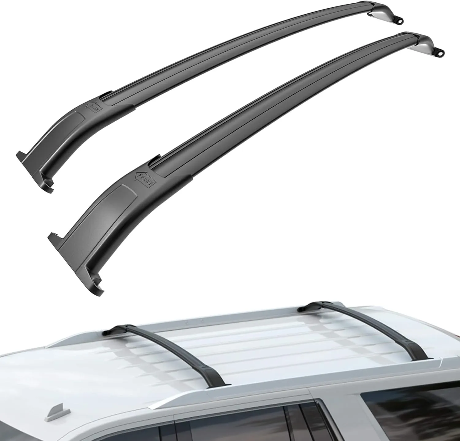 220lbs Heavy Duty Roof Rack Cross Bars Fit for Chevrolet Chevy Tahoe Suburban, GMC Yukon XL, Cadillac Escalade ESV 2015-2020 Aluminum Roof Rack Rail Crossbars Cargo Bars Rooftop