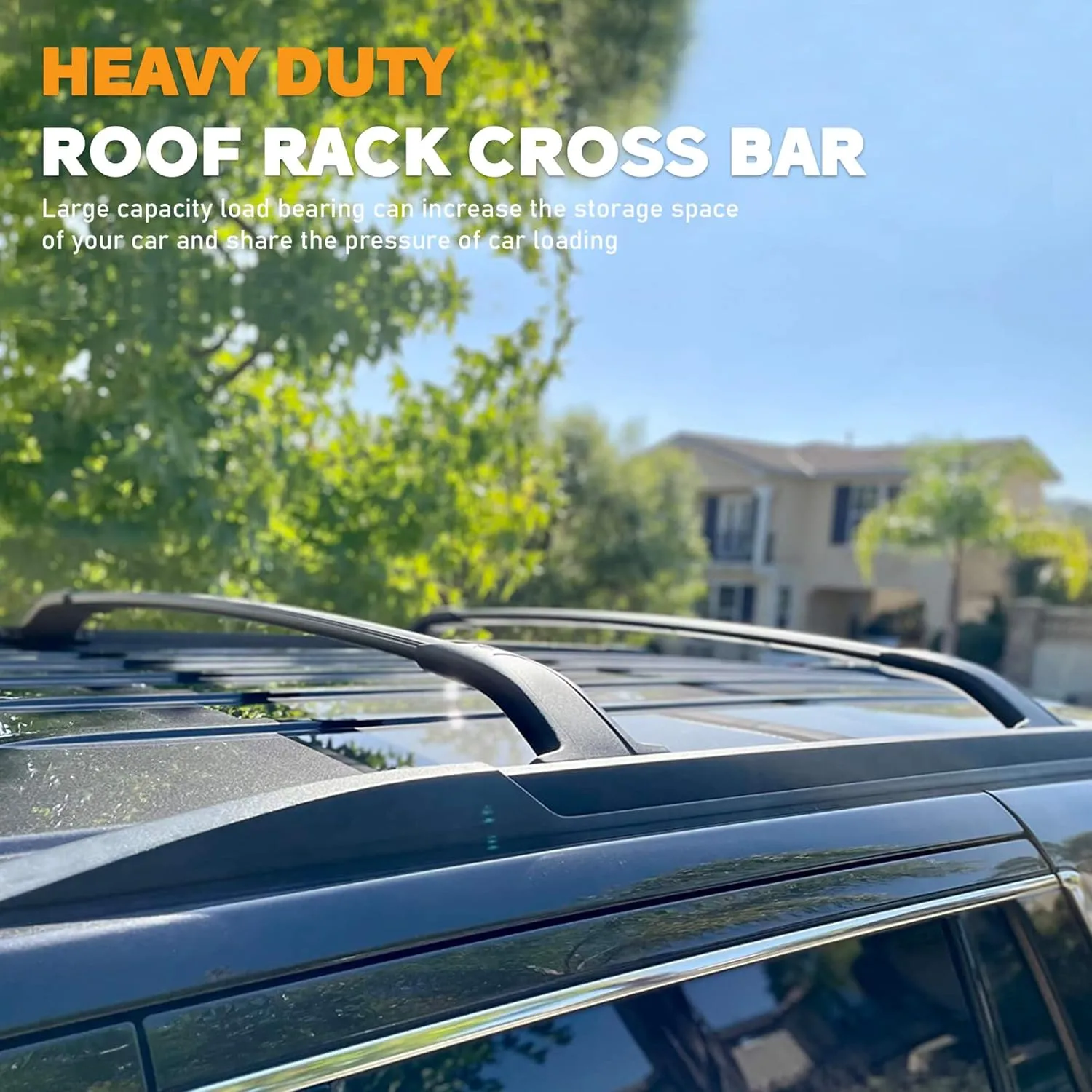 220lbs Heavy Duty Roof Rack Cross Bars Fit for Chevrolet Chevy Tahoe Suburban, GMC Yukon XL, Cadillac Escalade ESV 2015-2020 Aluminum Roof Rack Rail Crossbars Cargo Bars Rooftop