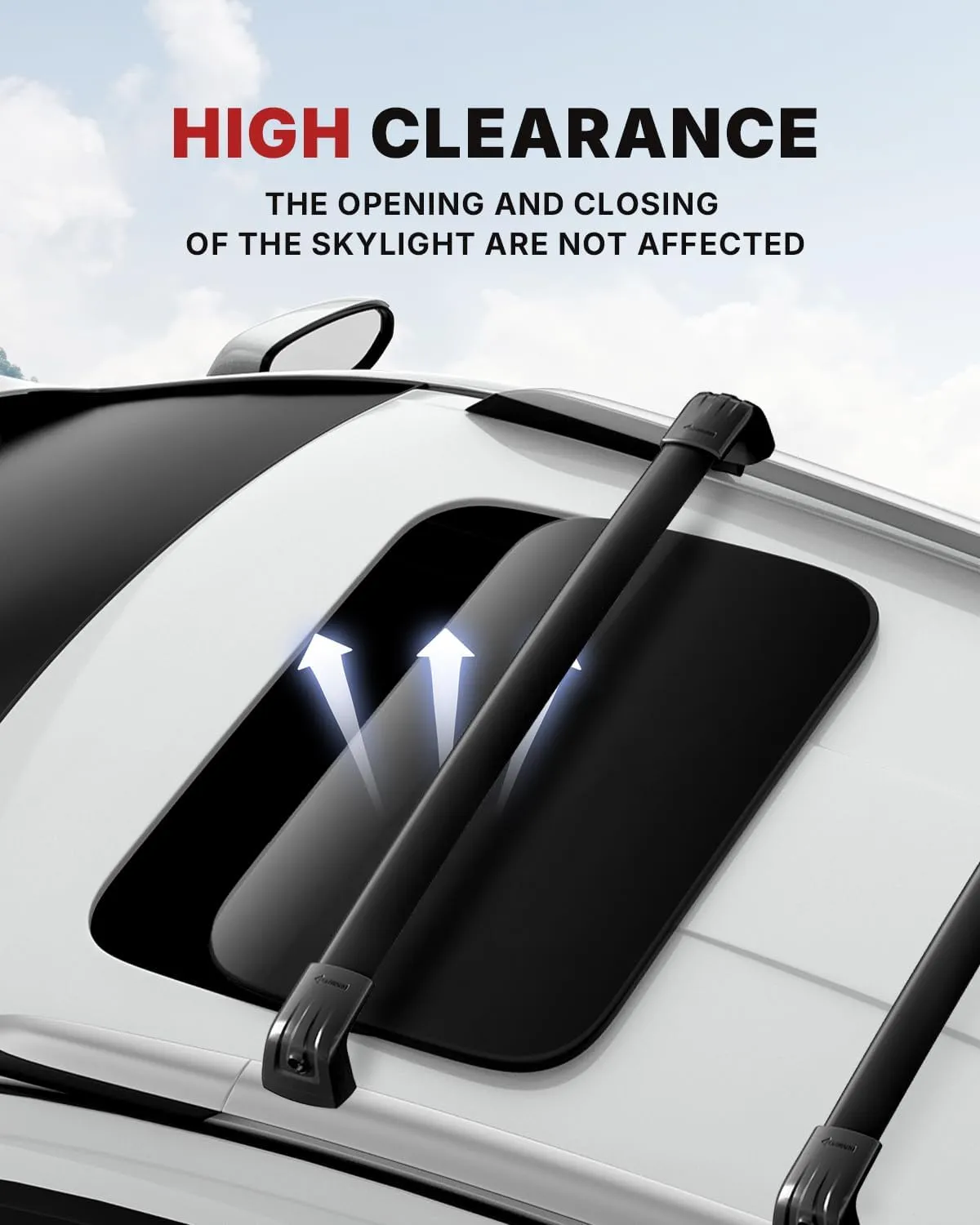 220LBS Roof Rack Cross Bars for 2011-2022 Grand Cherokee Altitude/SRT/Trackhawk with Roof Black Moldings, Aluminum Cross Bar with Anti-Theft Locks for Cargo Rooftop Luggage Canoe Kayak Roof Bag