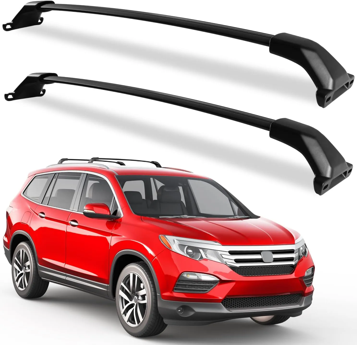 220lbs Roof Racks Cross Bars Fit for Honda Pilot 2016-2022 (Not Fit for 2023 2024 2025), Heavy Duty Aluminum Roof Rails Crossbars for Rooftop Cargo Basket Carrier Bag Luggage Rails Kayak