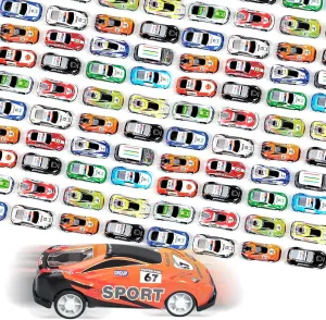 240 Pcs Mini Pull Back Cars Toy Cars Bulk Kids Pull Back Cars Party Favors Fun Goodie Bag Stuffers Metal Race Vehicles Classroom Prizes for Boys Girls Birthday Supplies