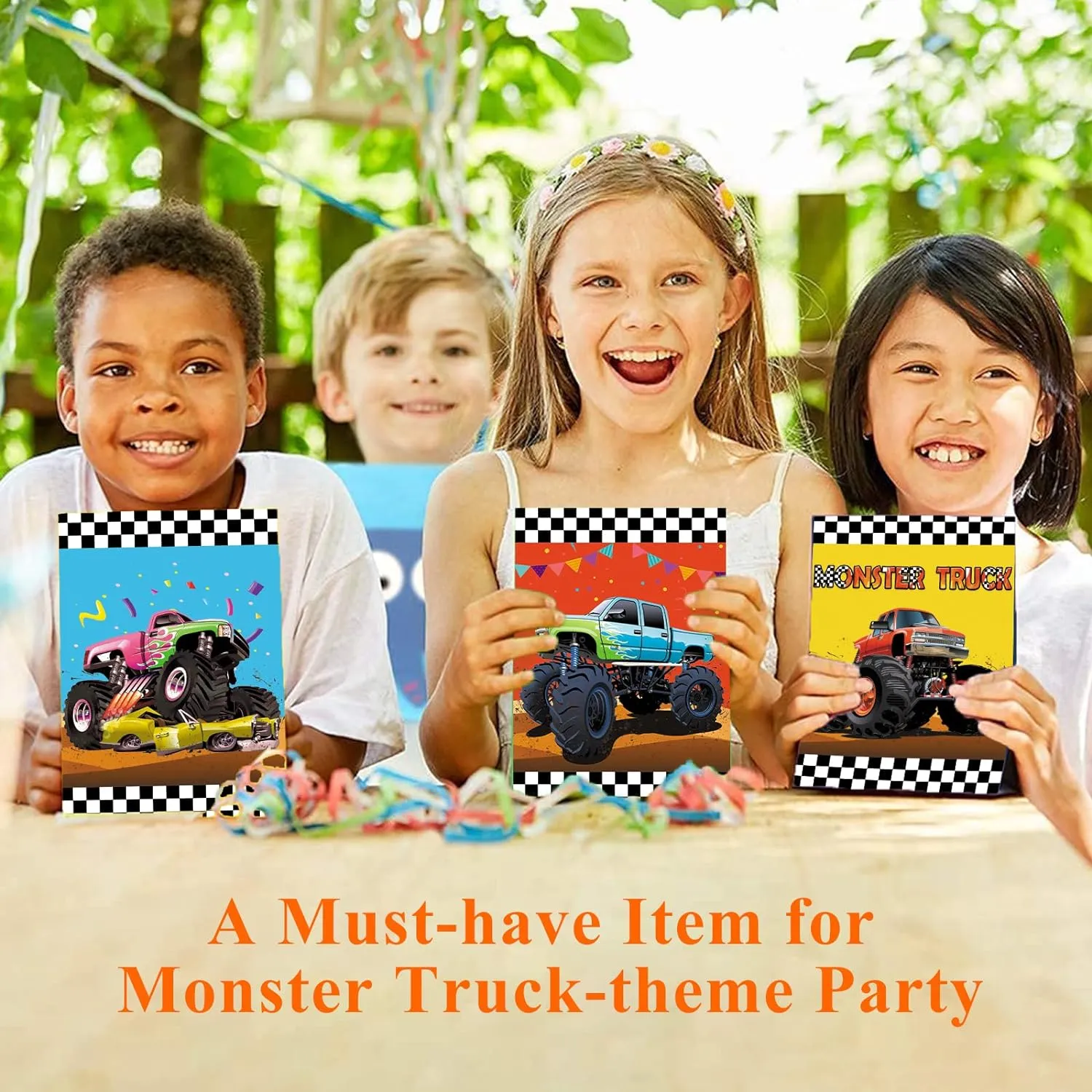 24pcs Monster Truck Goodie Bags - Monster Party Favors & Decorations for Boys' Birthday Parties