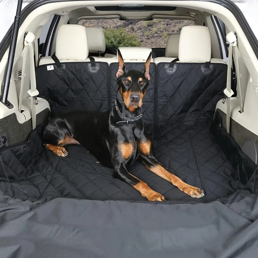 4Knines SUV Cargo Liner, Trunk Protector for Vehicles, Durable Cargo Mat for SUV, Compatible with 60/40 Split Seats & Armrest Pass-Through, Waterproof, Easy to Clean, Non-Slip - Small Size, Camo