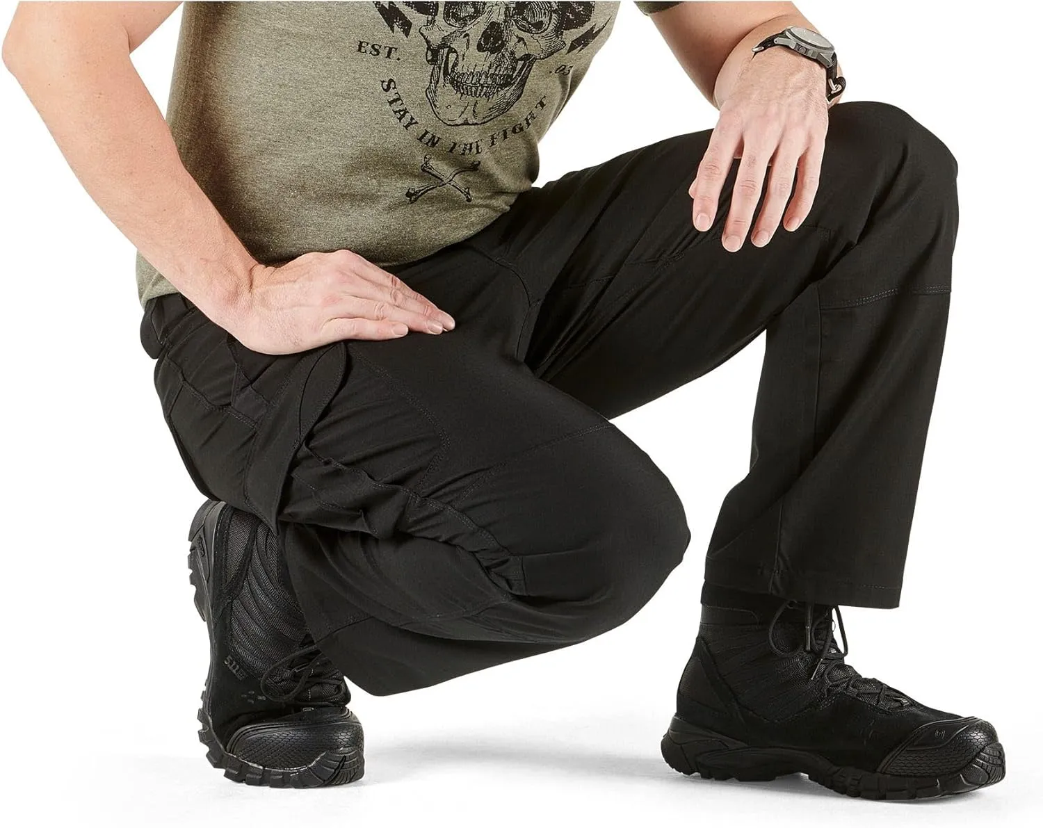 5.11 Tactical Stryke Pants for Men, Cargo Pockets Pant for Military & Law Enforcement, Style 74369ABR