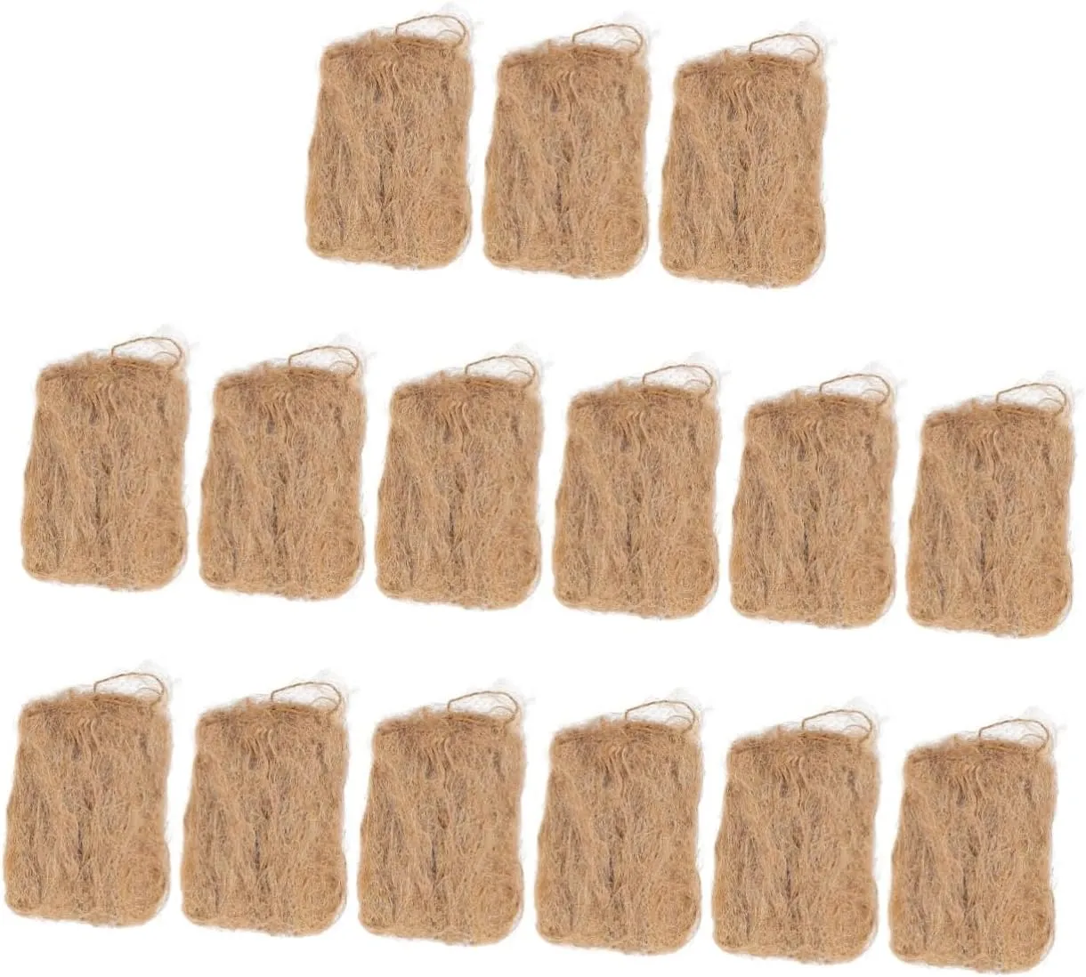 5sets Outdoor Fire Tool Jute Fire Starters for BBQ Convenient Flame Starters for Conditions Lightweight Easy to Carry 3pcs*5