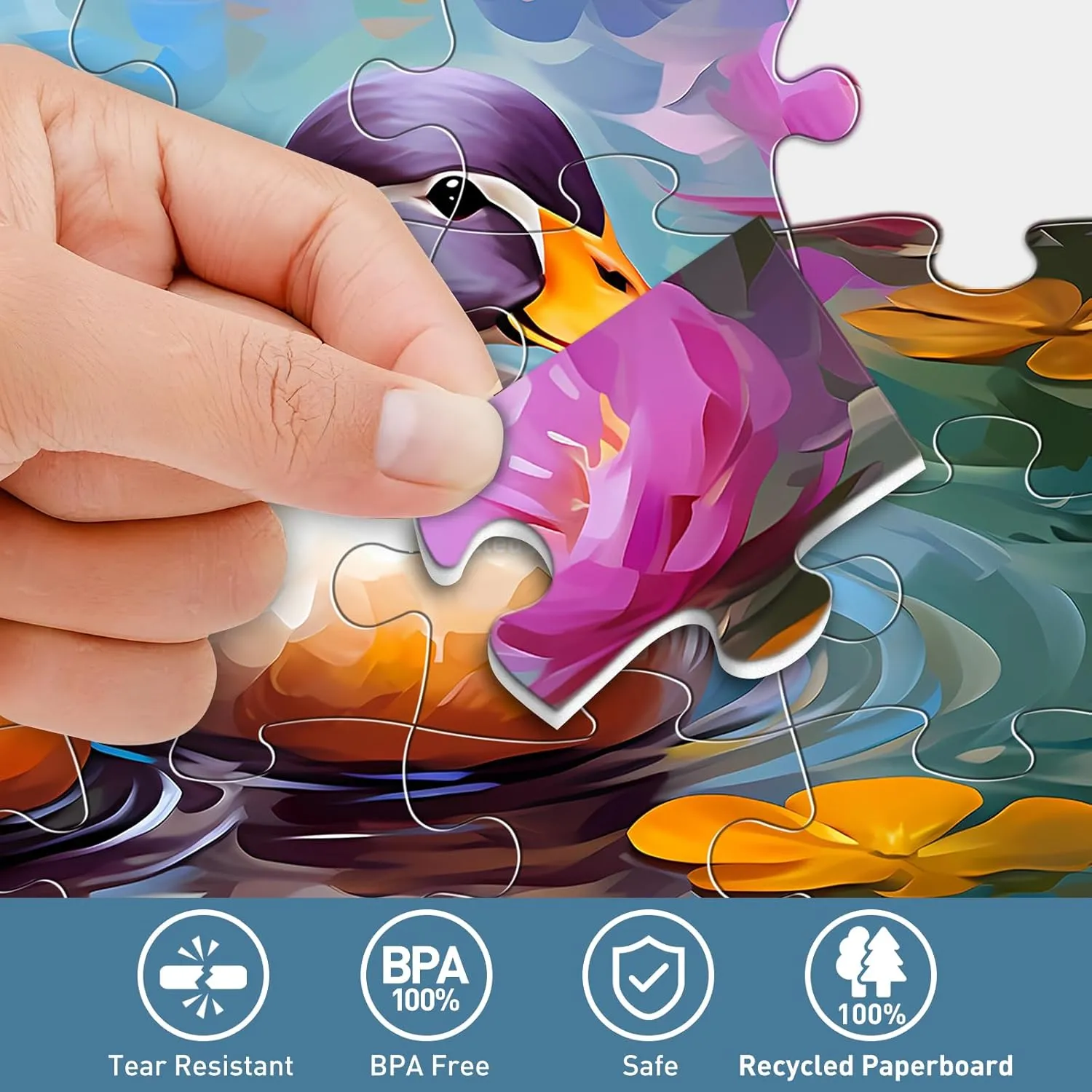 6 Pack 36 Piece Large Jigsaw Puzzle for Seniors Puzzles Dementia Alzheimer's Products and Activities for Elderly Adults Alzheimer's Puzzles Easy Memory Games Gift for Seniors Patients in Nursing Home