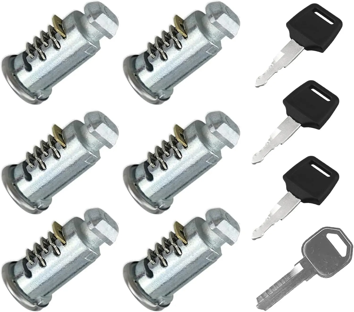 6 Pack Lock Cores Compatible with Thule One-Key System Lock Cylinders,Key Cylinder for Bike Rack, Roof Rack, Towers, Ski Rack ﻿