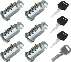 6 Pack Lock Cores Compatible with Thule One-Key System Lock Cylinders,Key Cylinder for Bike Rack, Roof Rack, Towers, Ski Rack ﻿