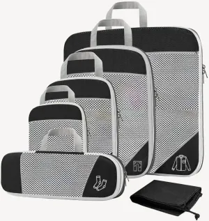 6 Set Premium Compression Travel Packing Cubes