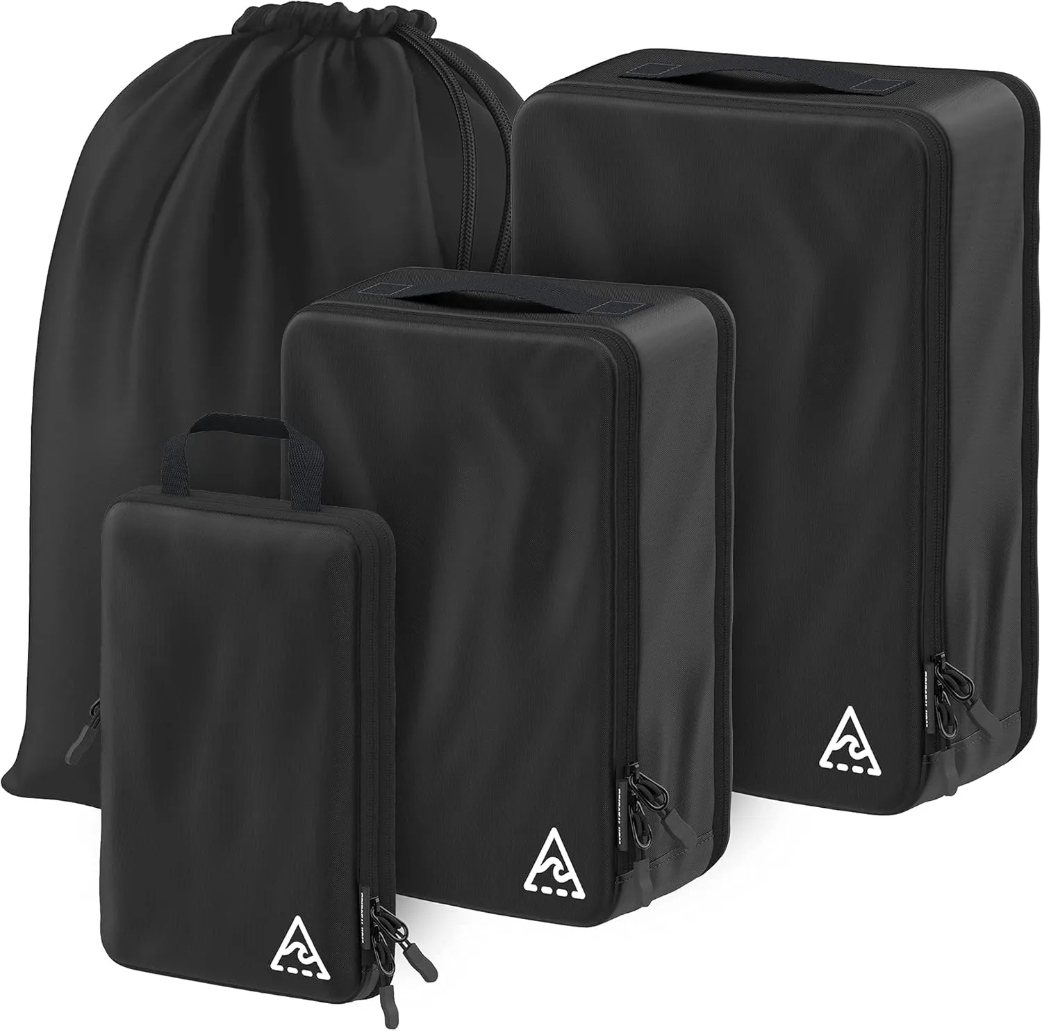 8 Set/4 Set Deluxe Compression Packing Cubes Travel - Maximize Space In Luggage With Patented HybridMax Double Capacity Design, Luxury Compressible Packing Cubes For Travel, Large, Small, & Medium