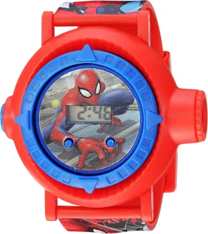 Accutime Kids Marvel Spider-Man Digital Quartz Plastic Watch for Boys & Girls with LCD Display
