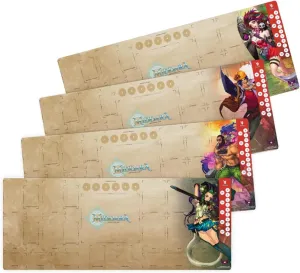 Adventurer Playmats - Compatible with Middara Unintentional Malum: Act 1 Board Game - Interactive Fantasy Board Game Accessories - (4 Pack)