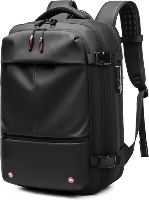 Aeropack Backpack, 60L Aeropack Zoom Vacuum Compression Backpack, Multifunctional Waterproof Expandable Anti-Theft Backpack for Travel (Black-1.0, Without Air Pump)