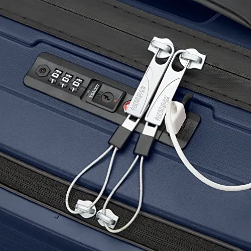 American Tourister Airconic Hardside Expandable Luggage, Navy Blue, Carry-On 20"