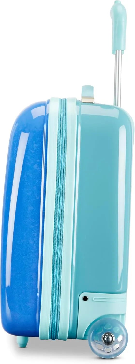 American Tourister Disney Frozen 2 Kids Carry-On Luggage, Hardside With Single Spinner Wheels