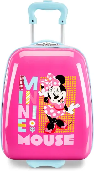 American Tourister Disney Minnie Mouse Kids Carry-On Luggage, Hardside With Single Spinner Wheels