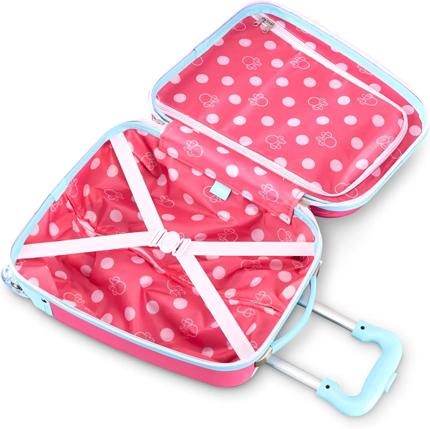 American Tourister Disney Minnie Mouse Kids Carry-On Luggage, Hardside With Single Spinner Wheels