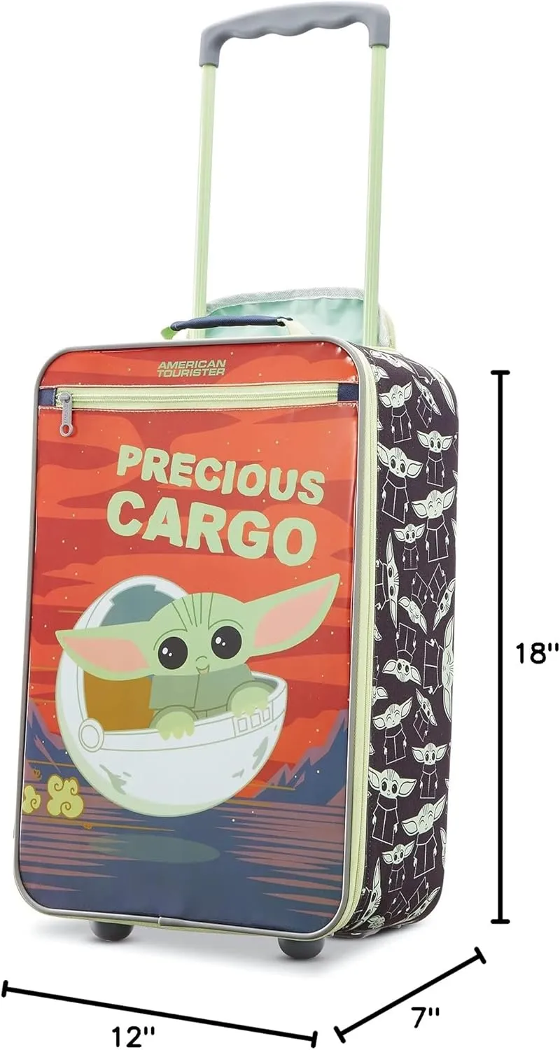 American Tourister Kids' Disney Softside Upright Luggage, Star Wars The Child, Carry-On 18-Inch