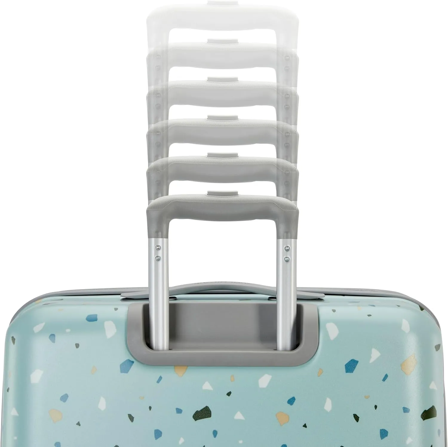 American Tourister Moonlight Hardside Expandable Luggage with Spinner Wheels, Blue Terazzo, 2-Piece Set (20/28)