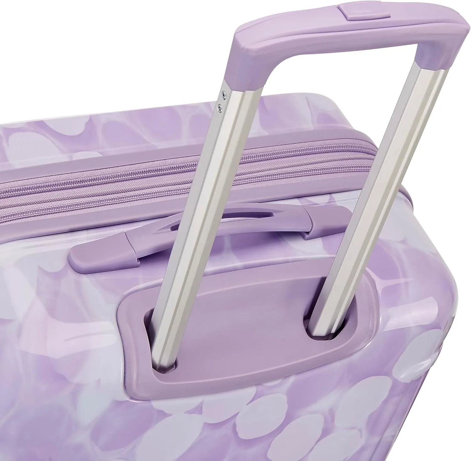 American Tourister Moonlight Hardside Expandable Luggage with Spinner Wheels, Lavender Maze, Checked-Large 28-Inch