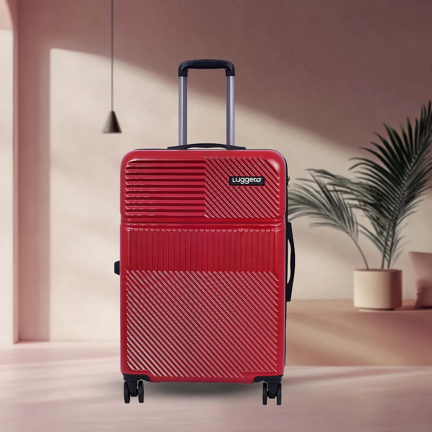 Amiggo Chilli red Light weight luggage - Medium & Large