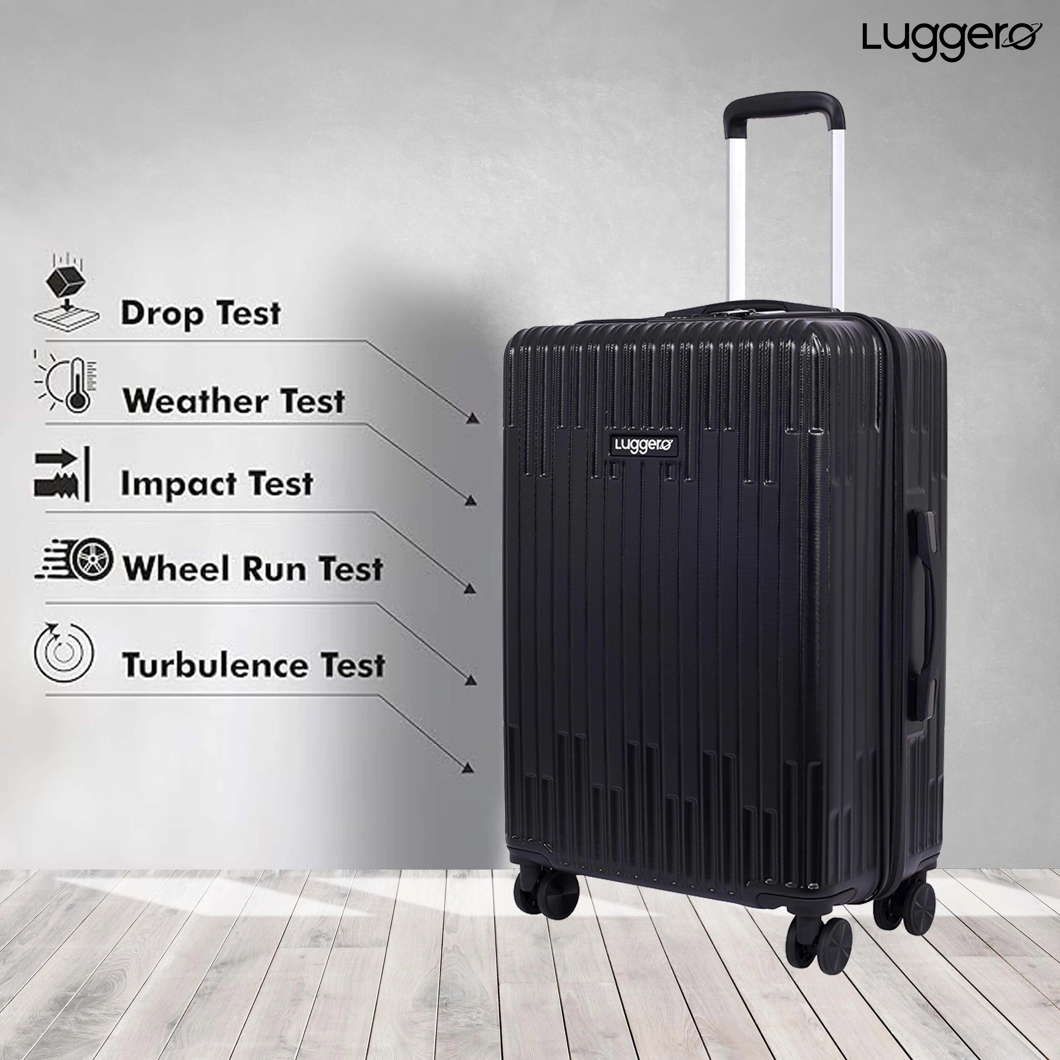 Aspire Black Light weight luggage