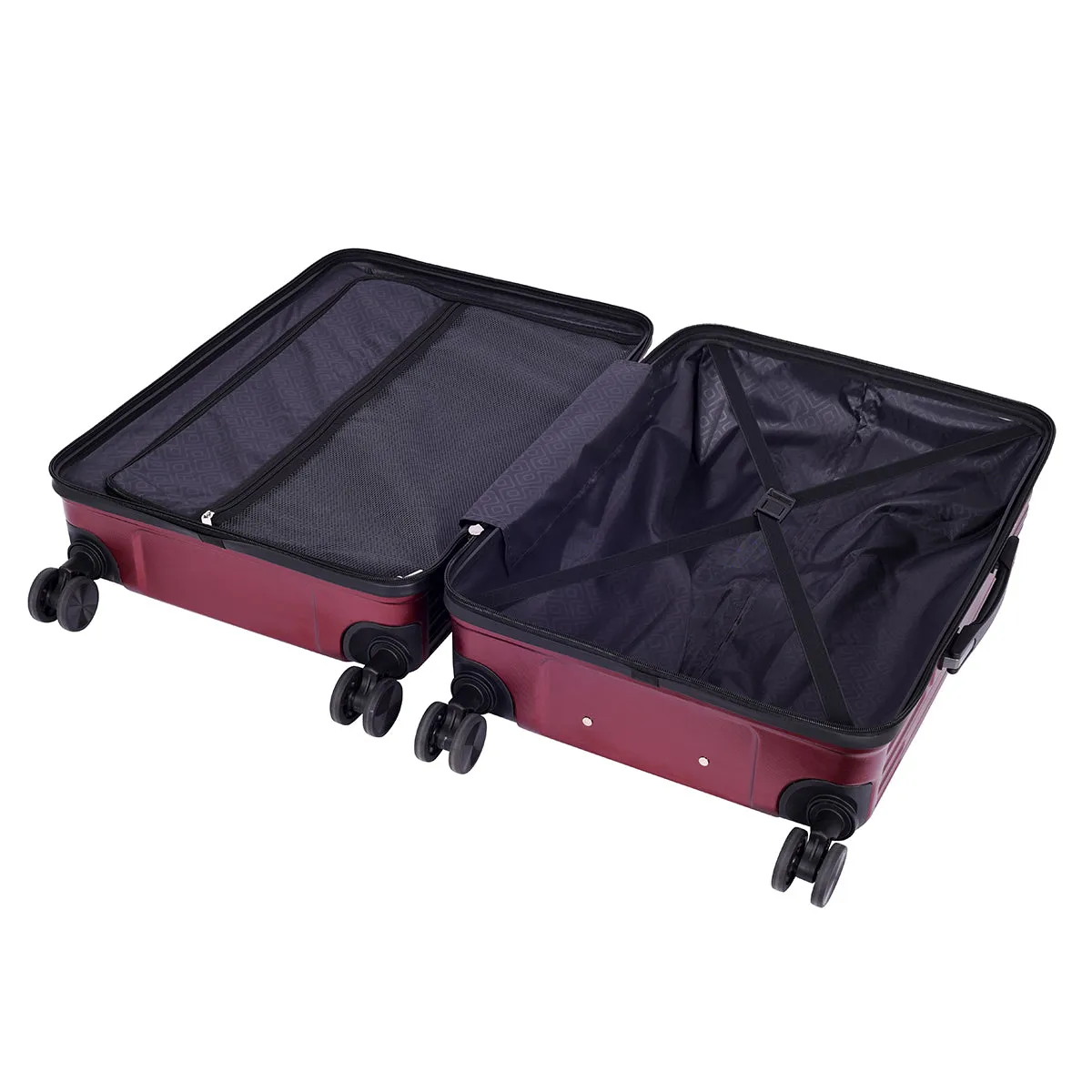 Aspire Deep Red Light weight luggage - Cabin & Medium