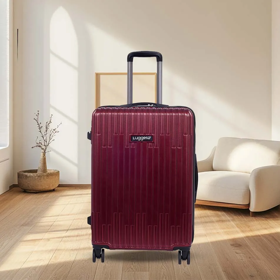 Aspire Deep Red Light weight luggage - Cabin & Medium