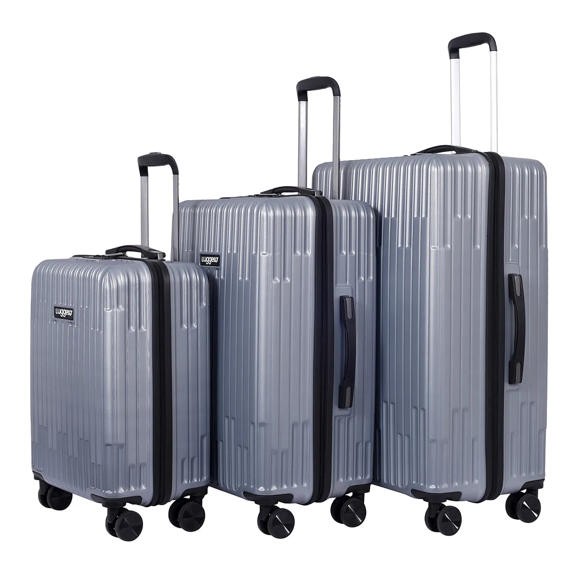Aspire Silver Light weight luggage - Cabin, Medium & Large