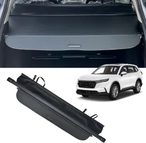 AUXKO Retractable Cargo Cover for Honda CRV 2023-2025, Trunk Shade Screen for 2024 2025 CRV, Anti-Peeping Luggage Privacy Shield, Carbon Fiber (NOT for Sport Touring Hybrid)