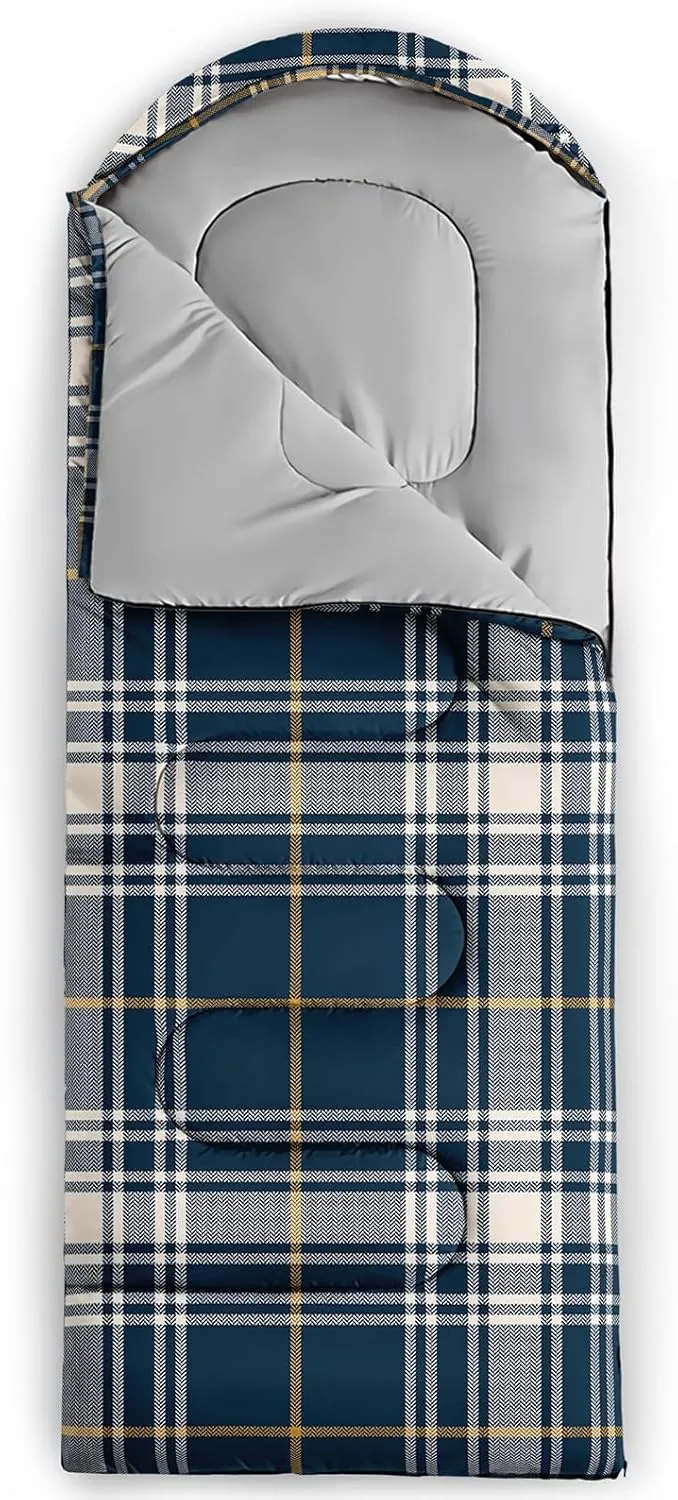 Axolotl Tiger Skin Sleeping Bag,3 Season Warm Cool Weather Waterproof Portable Camping Bag for Adults,Lightweight Backpacking Bag with Compression Sack for Camping Travelling Outdoor Picnic,Yellow
