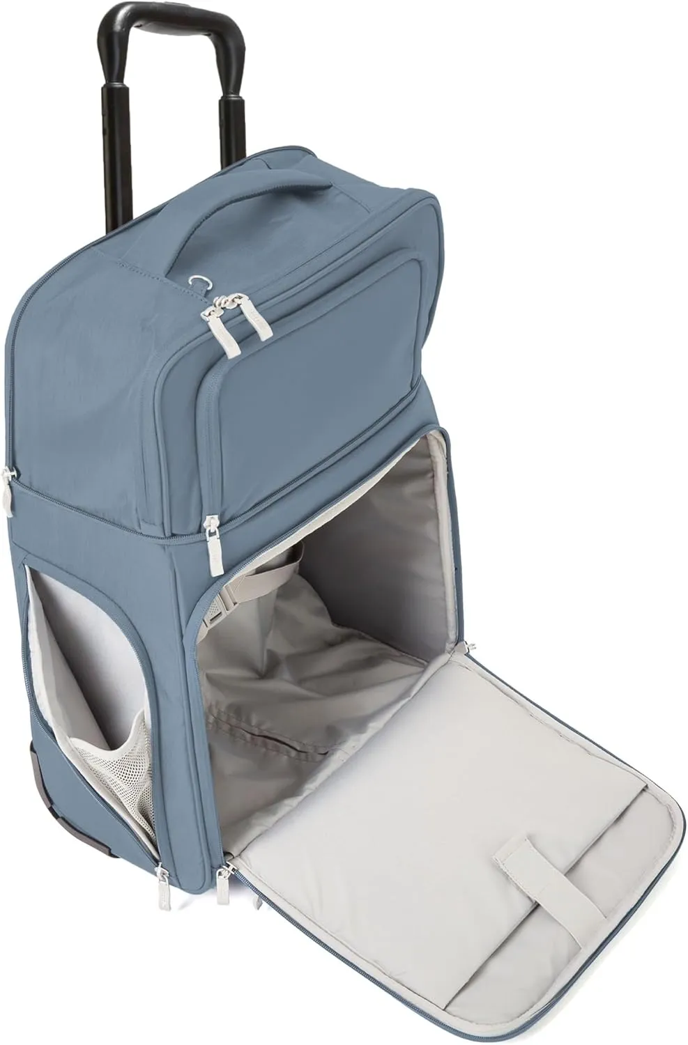Baggallini Expandable Underseat Carry-On - Lightweight Travel Luggage Carry On Weekender with Wheels
