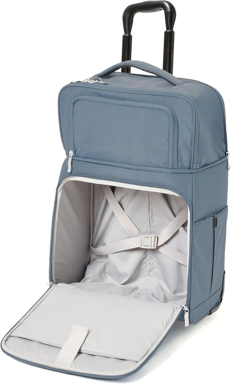 Baggallini Expandable Underseat Carry-On - Lightweight Travel Luggage Carry On Weekender with Wheels