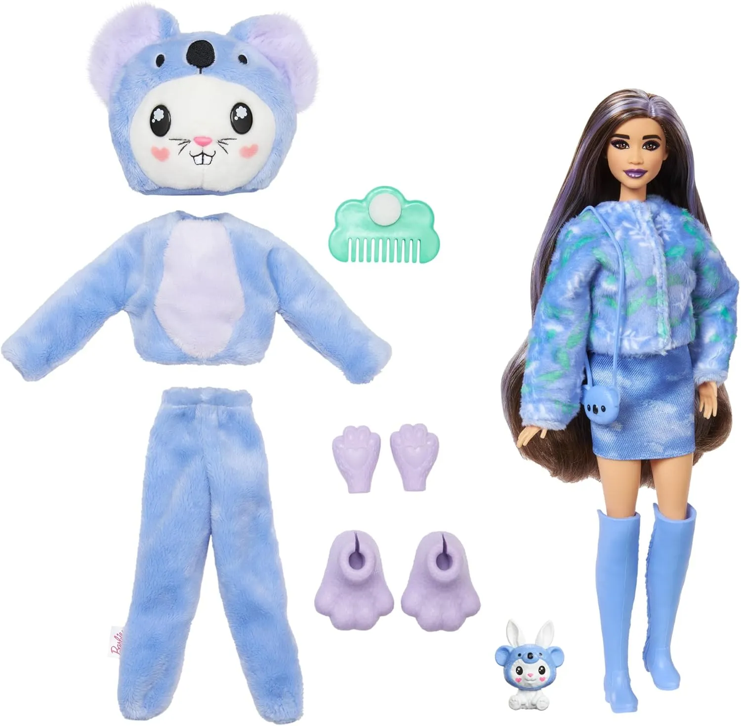 Barbie Cutie Reveal Doll & Accessories with Animal Costume & 10 Surprises Including Color Change, Bunny as a Koala in Costume-Themed Series