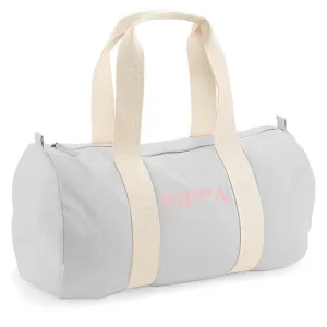 Barrel Bag Grey Name